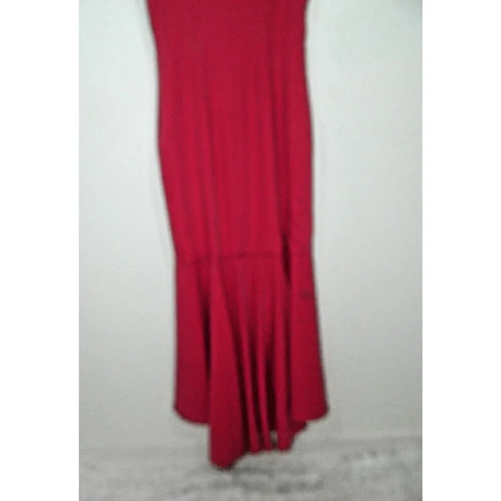 Sachin & Babi Dress Gown Size 10‎ Pink Ruffled Mason Mermaid Hem Prom Coquette